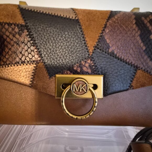Michael Kors Caramel Brown Patchwork Shoulder bag - Picture 6 of 10